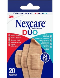 3M NEXCARE DUO 20 TIRAS SURTIDAS