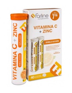 FARLINE VITAMINA C + ZINC 40 COMP