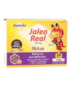 JUANOLA JALEA REAL 300 MG NIÑOS 28 STICKS